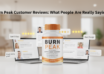Burn Peak Customer Reviews What People Are Really Saying i want to make realisyic image of this title and add this bottle
