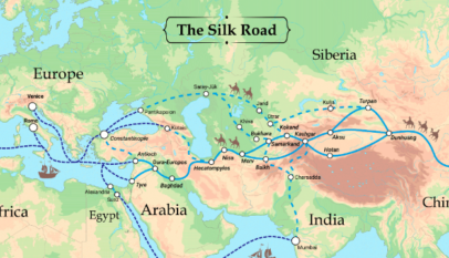 silk roads map