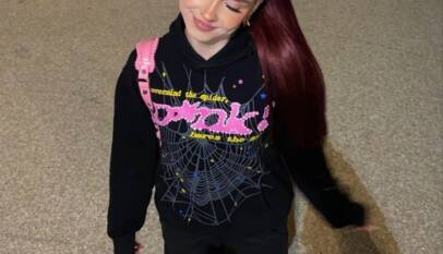 Front Side View Of Spider Hoodie