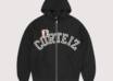 Corteiz Arch Shield Zip Hoodie Black