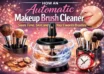 Automatic makeup brush cleaner