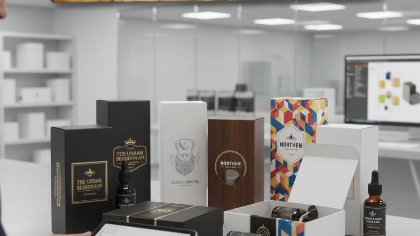 beard oil custom box