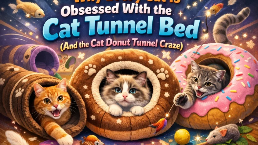 Cat tunnel bed