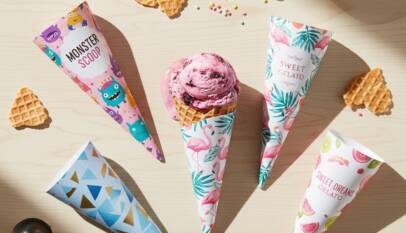 custom ice cream cone wrappers