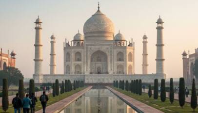Early morning Taj Mahal visit during a one day Agra tour, showing how timing and pacing affect the overall experience.